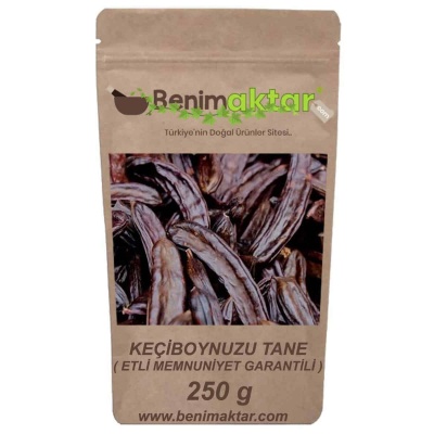 BenimAktar Keçiboynuzu Harnup Etli Tane Yeni Mahsül Memnuniyet Garantili 250 Gr