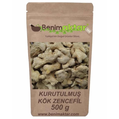 BenimAktar Kurutulmuş Zencefil Kök 500 Gr