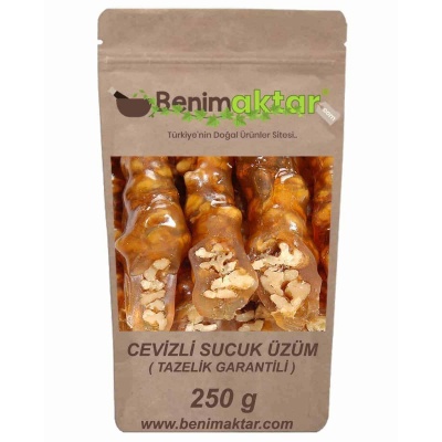 BenimAktar Maraş Cevizli Sucuk 250 Gr